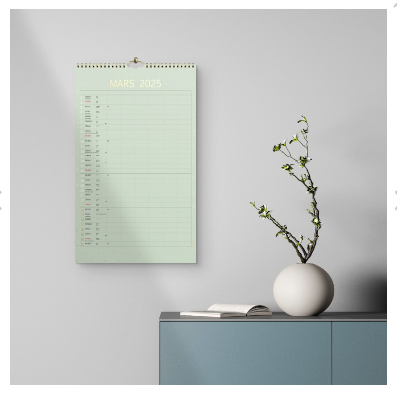 Familjekalender 2025 Color - 2