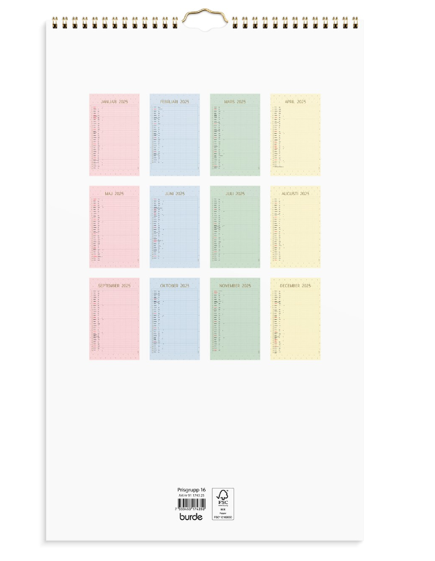 Familjekalender 2025 Color - 3