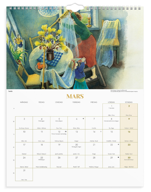Väggkalender 2025 Ilon Wikland - 4