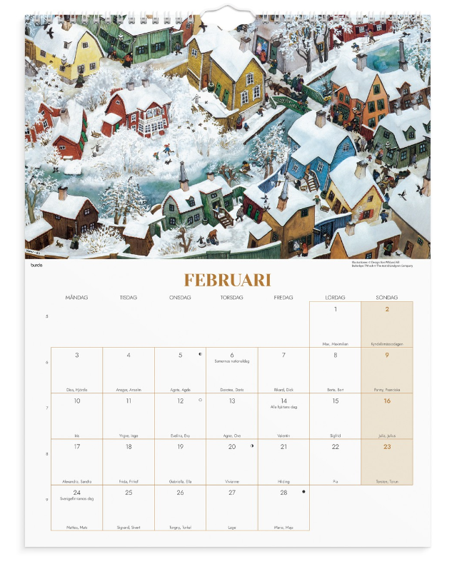 Väggkalender 2025 Ilon Wikland - 3