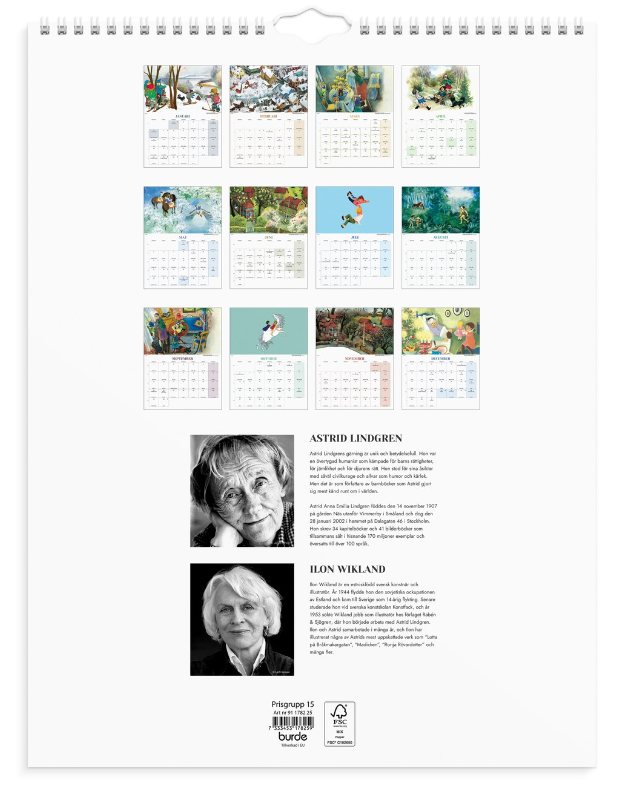 Väggkalender 2025 Ilon Wikland - 7