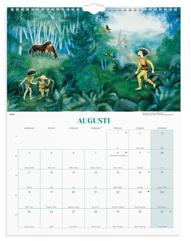 Väggkalender 2025 Ilon Wikland - 5