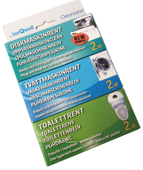 Cleanosan Mixpack disk,toa, tvättmaskin 2-pack