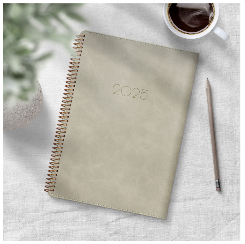 Kalender 2025 Senator A5 Twist beige - 2