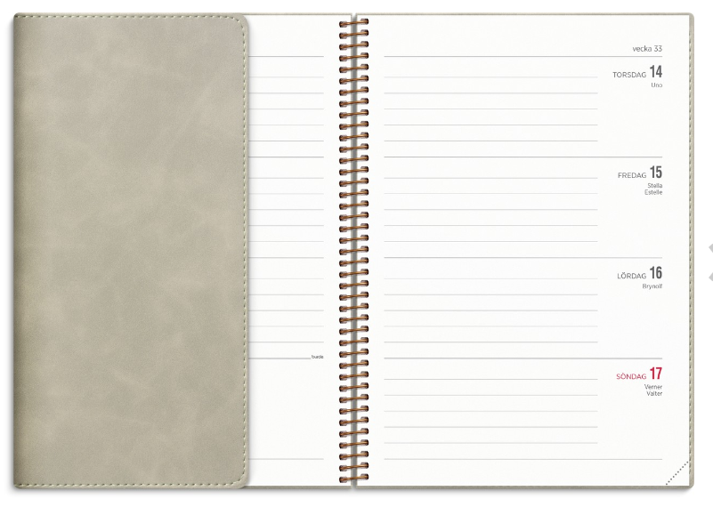 Kalender 2025 Senator A5 Twist beige - 4