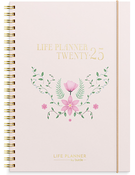 Kalender 2025 Life Planner Pink horisontell