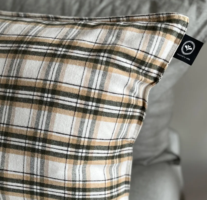 Påslakanset Björkliden olivgrön/beige - 3
