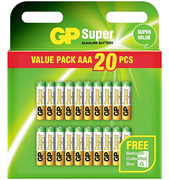 Batteri super AAA/LR03 20-pack