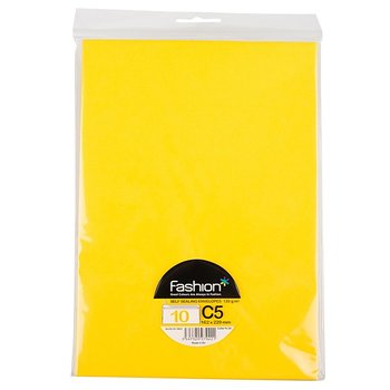Fashion kuvert C5 peal&seal rapsgul 10st