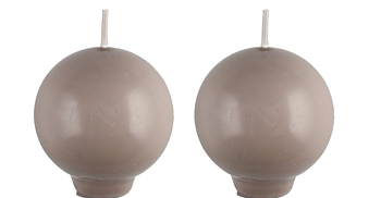 Klotljus på fot 2 -pack,mörkbeige