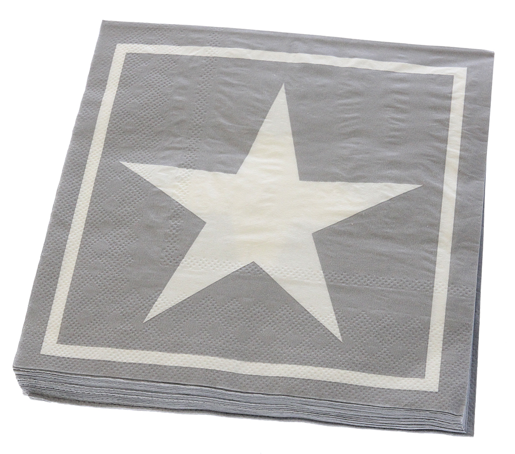 Servetter Star 20pc/pack 3 olika färger - 2