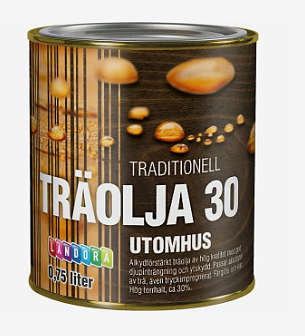 Träolja 30 Traditionell 0,75Lit