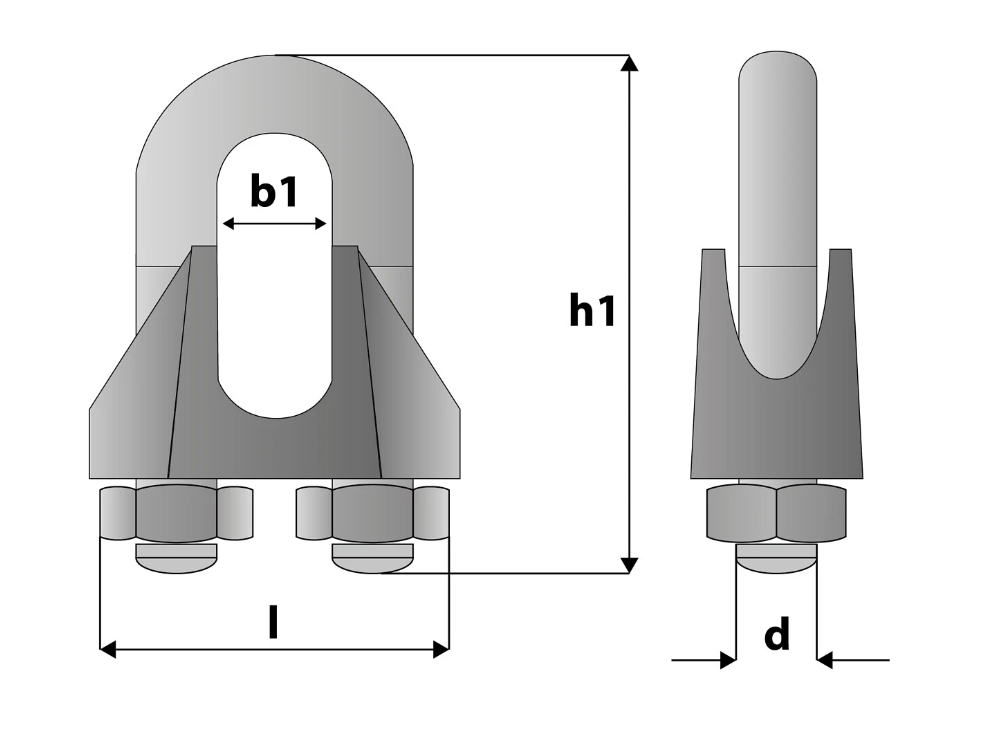 Vajerlås 11mm 4st DIN741 - 2
