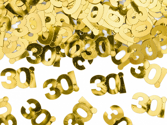 Metallisk konfetti, nummer 30, 15g