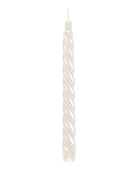 Spiralljus 23cm pärlvit