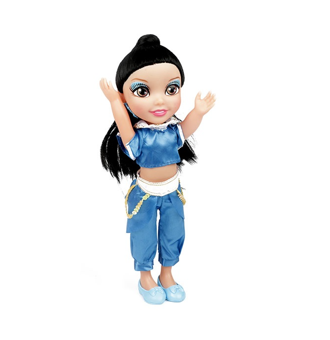 Docka blå kläder prinsessa - princess friends doll 30cm - 5