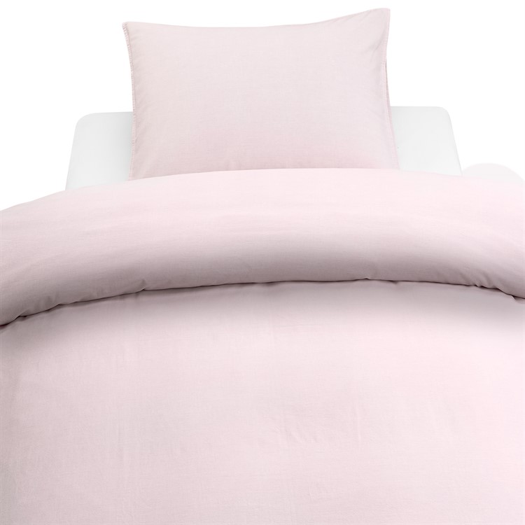 Washed 2-Dels Set Enfärgat Spjäl säng Rosa