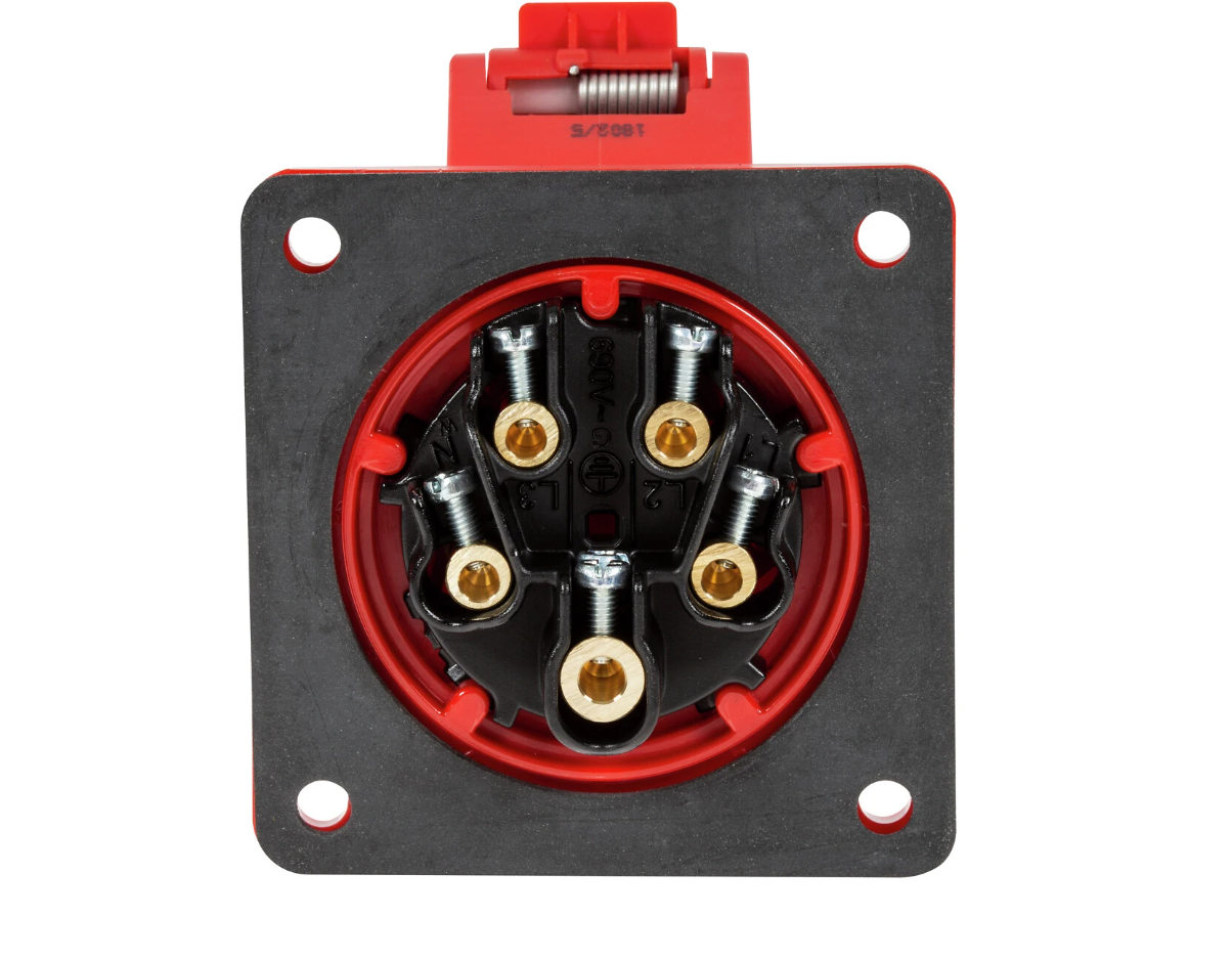 Paneluttag CEE 16A 400V IP44/IP54 - 2