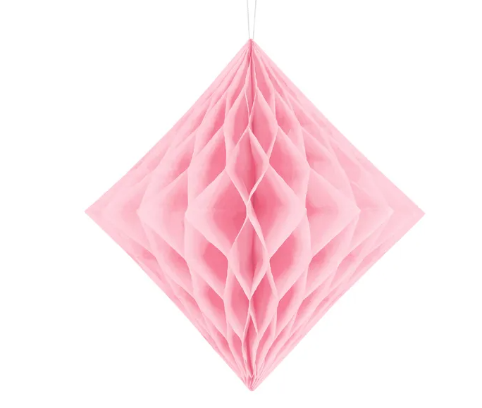 Honeycomb Diamant, ljusrosa, 30cm