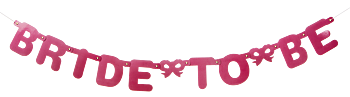 BANNER BRIDE TO BE PINK
