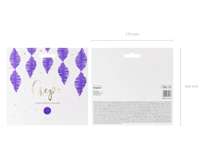 Pappersgirlang lila - 4