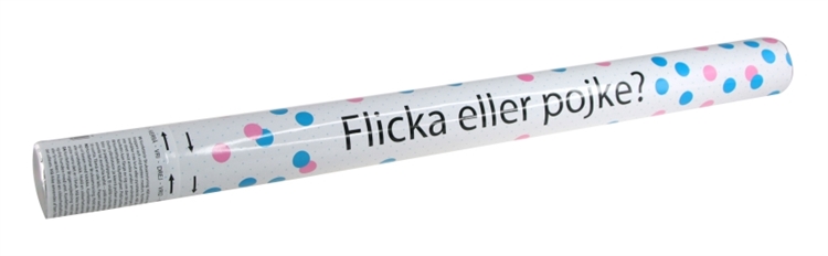 Konfettipopper blå eller rosa