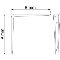 Konsol vit 200X250X1,2