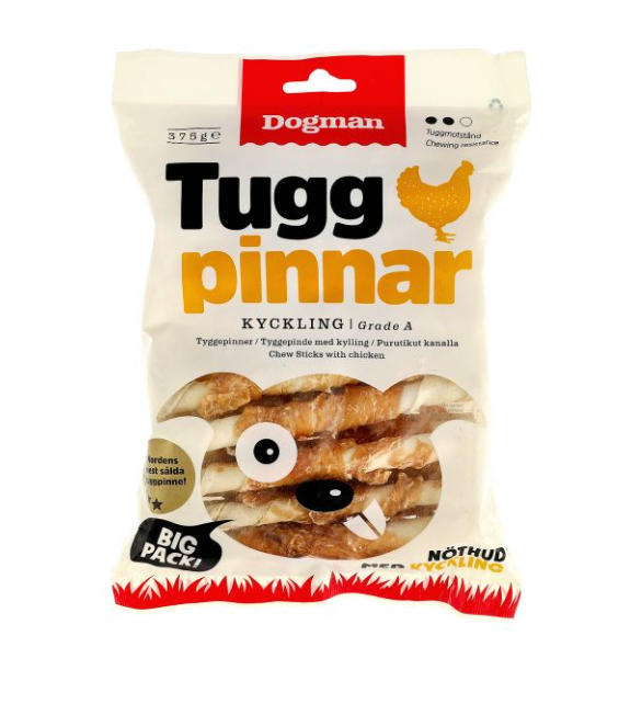 Tuggpinnar med kyckling 375g