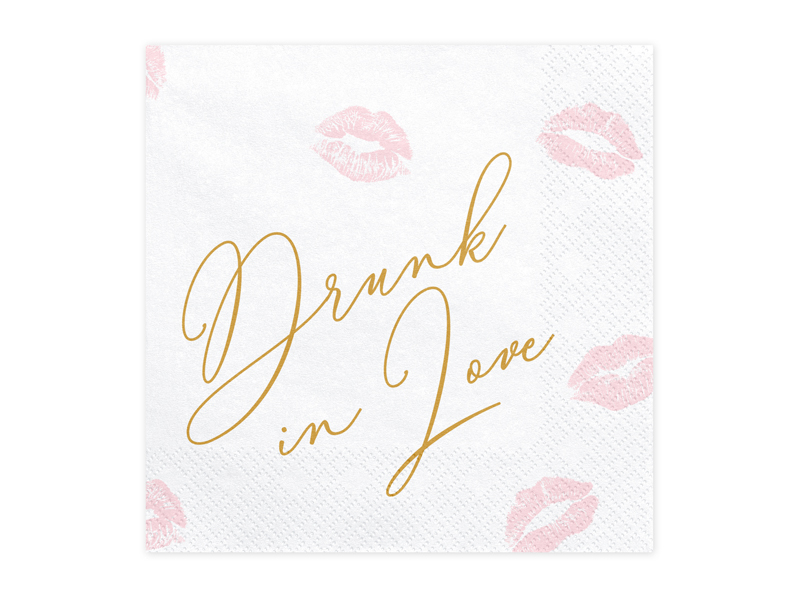 Servetter Drunk in love , 33x33cm