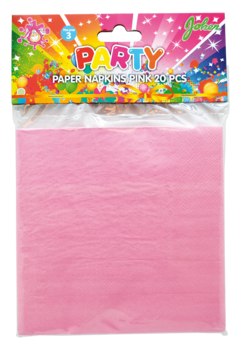 Rosa Servetter  20-Pack