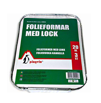 Folieformar med lock 20dl