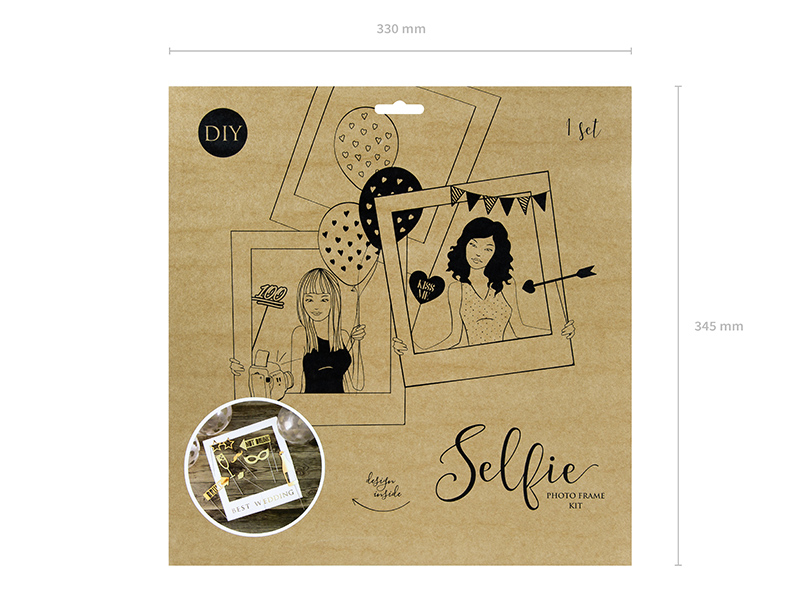 Selfie photo frame kit - Best Wedding - 3