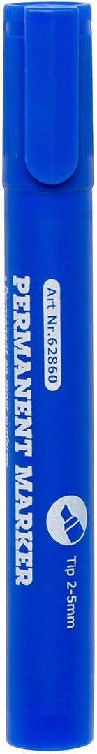 Märkpenna, skuren spets, blå 2-5mm