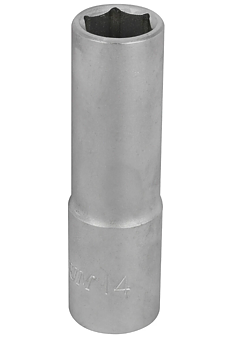 Lång hylsa 6-kant 1/2 14mm