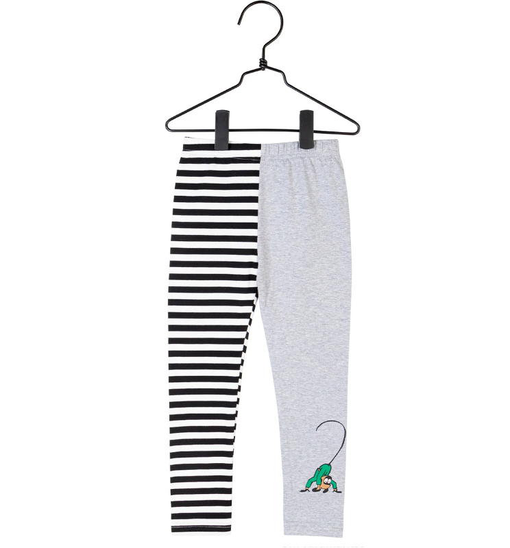 Pippi leggings svart & grå