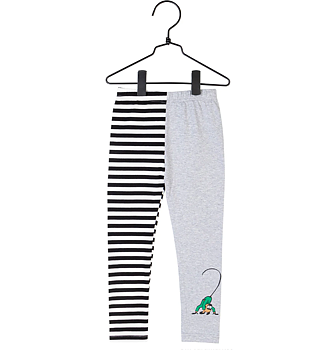Pippi leggings svart & grå
