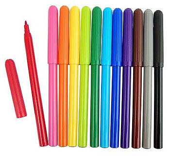 Fiberpennor 12-pack