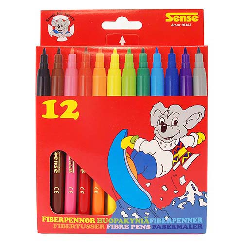 Fiberpennor 12-pack