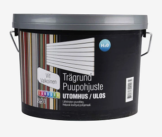 Trägrund Landora matt, vit 2.5 liter