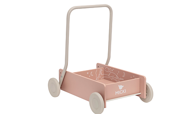 Micki lära gå vagn Rosa