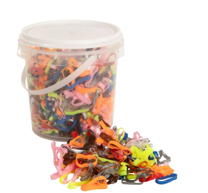 Gummiband Mixade Färger 1500st