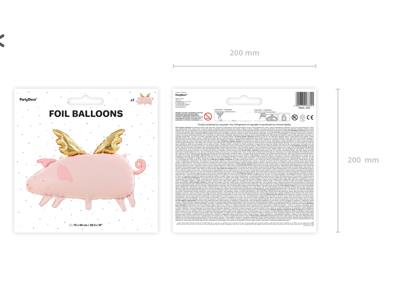 Folieballong Gris - 2