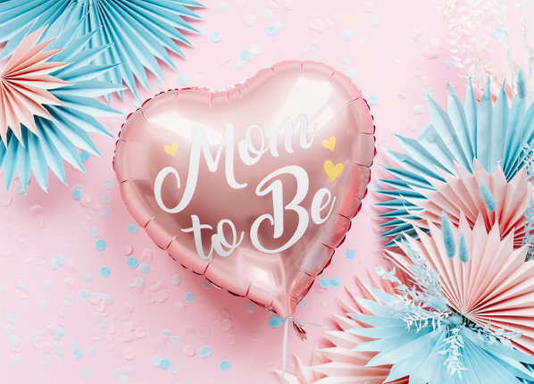 Folieballong mom to be rosa - 3