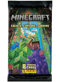 Minecraft 3 (Create, Explore, Survive), Paket med 8 st samlarkort