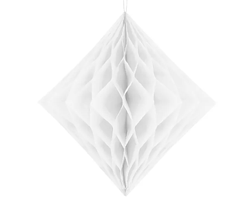 Honeycomb Diamant, vit, 30cm