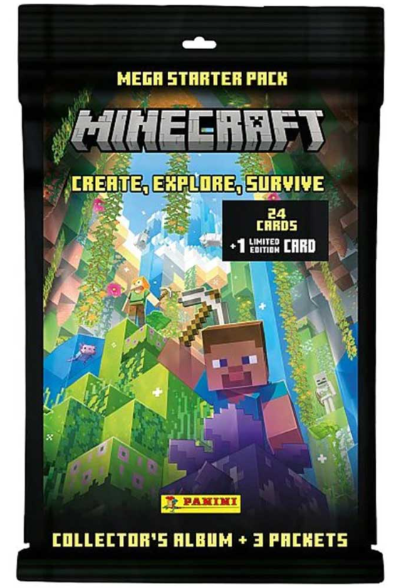 Minecraft 3 (Create, Explore, Survive), Startpaket Samlarkort