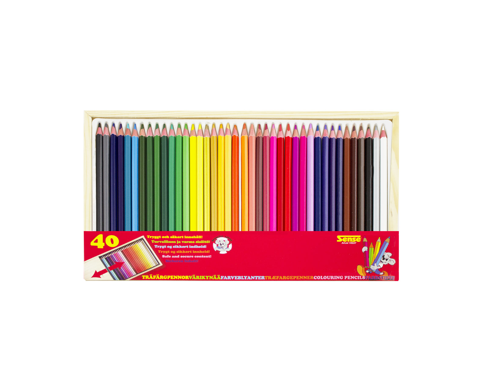 Träfärgpennor 40-P