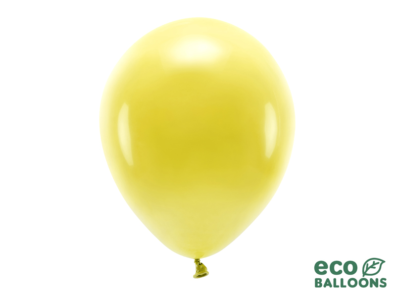 Eco Ballonger 30cm pastell, mörkgul