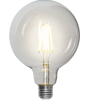 Led-lampa  E27  G125 Clear