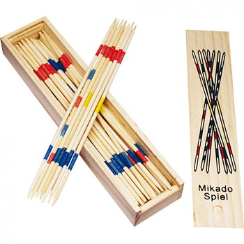 Mikado play in wooden box 19,5x4,5cm